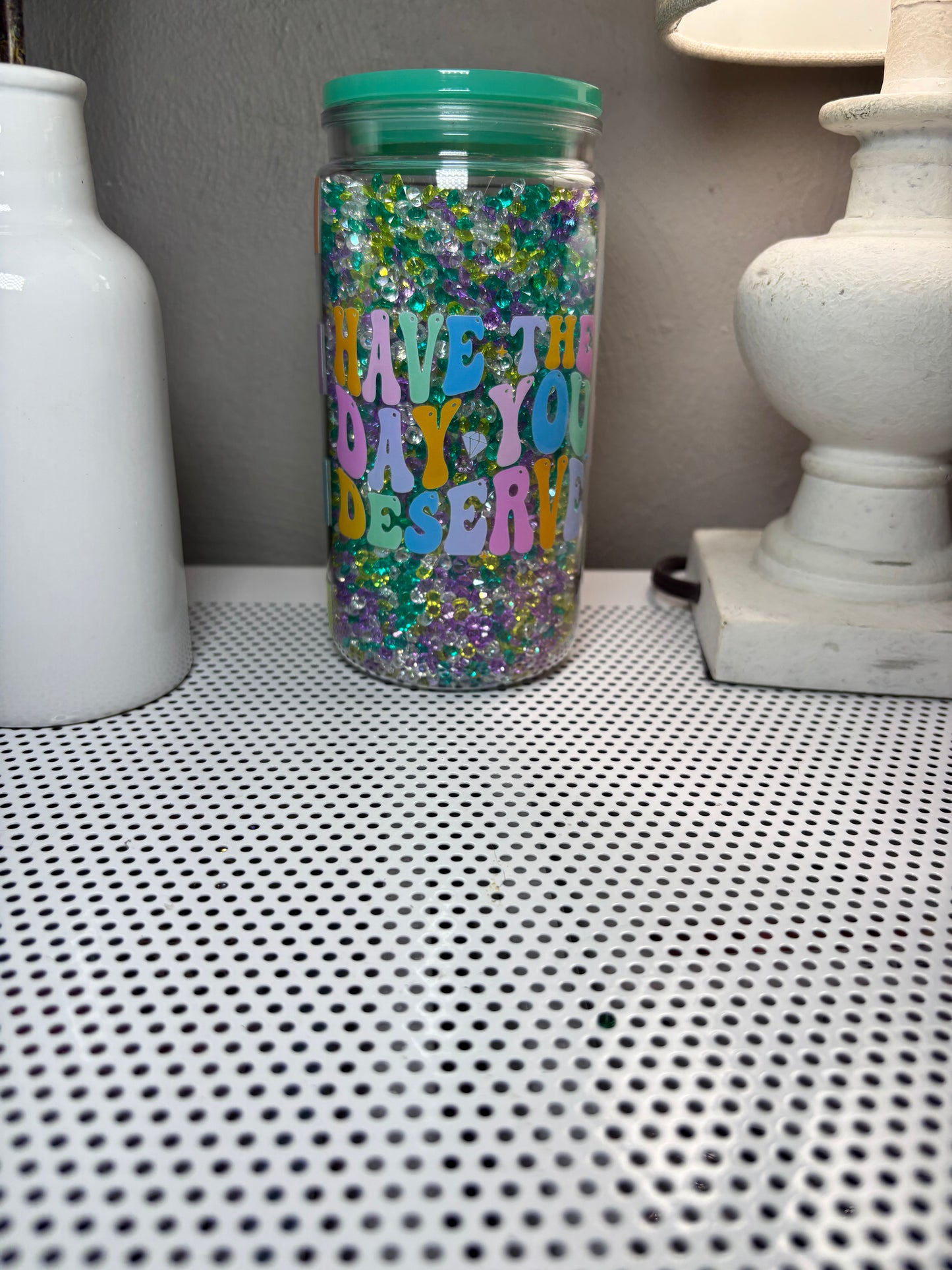 16oz Acrylic Diamond Snow Globe