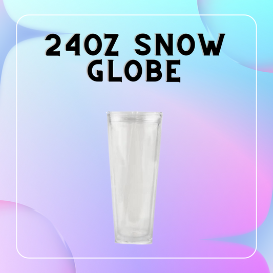24oz Snow Globe Tumbler (glitter/diamonds/lava)