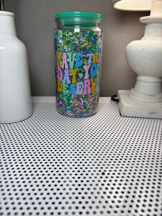 16oz Acrylic Diamond Snow Globe