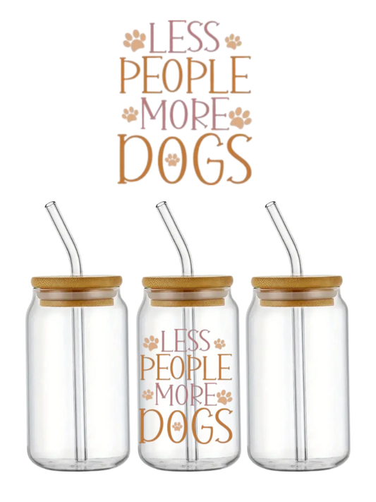 Less People More Dog Decal