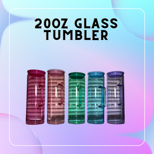 20oz Glass Tumbler with Handle