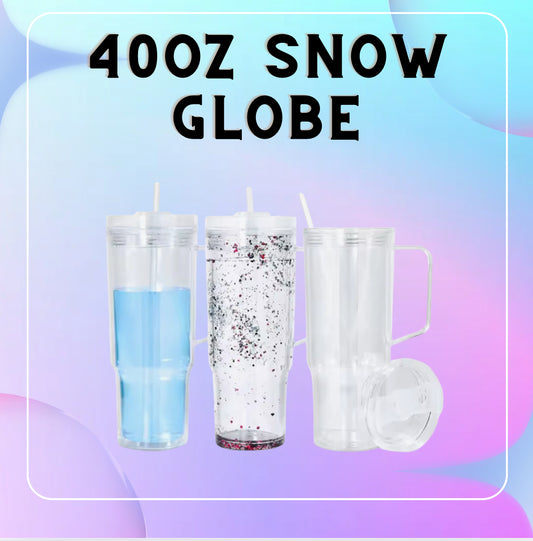 40oz Snow Globe (glitter/lava)