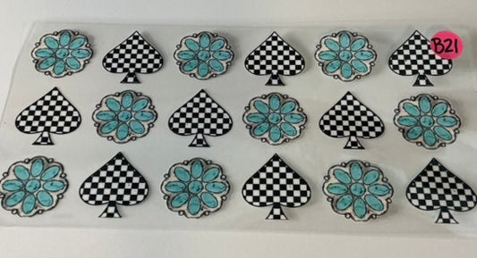 B21 - Checkerd Spades