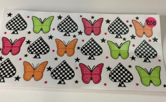 B58 - Colorful Butterflies and Spades
