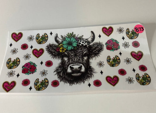 B73 - Cow with Flower Headband