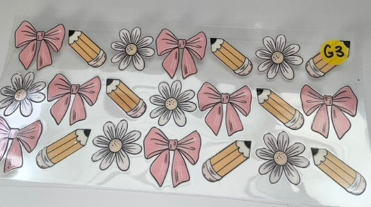 G3 - Bows, Pencils, & Daisies