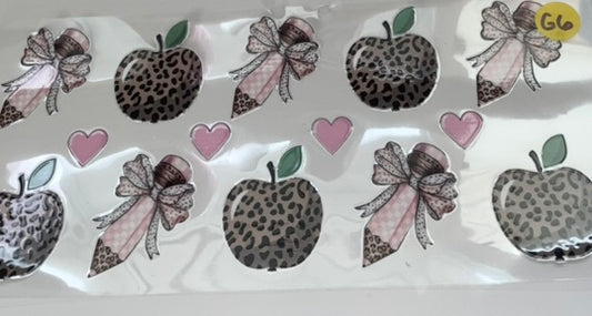G6 - Cheetah Pencils & Apples