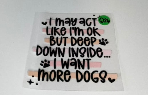 Q6 - Dogs Decal