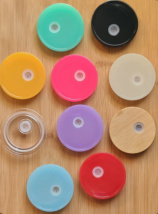 Colored Acrylic Mug Lids